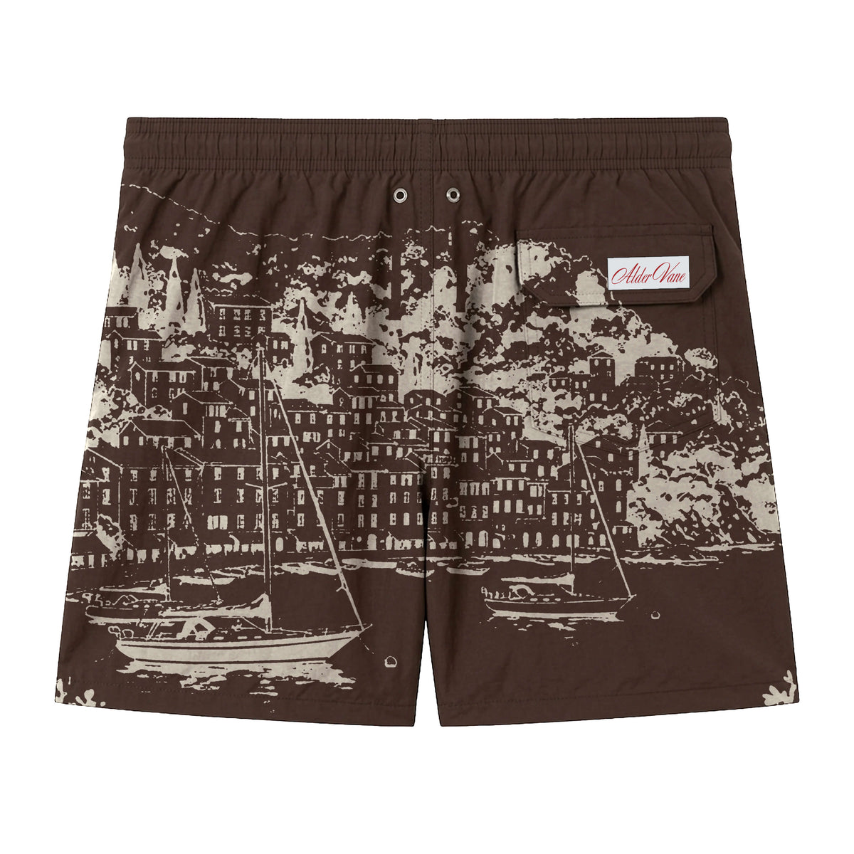 Italian Port Swimshort - Chocolate Brown