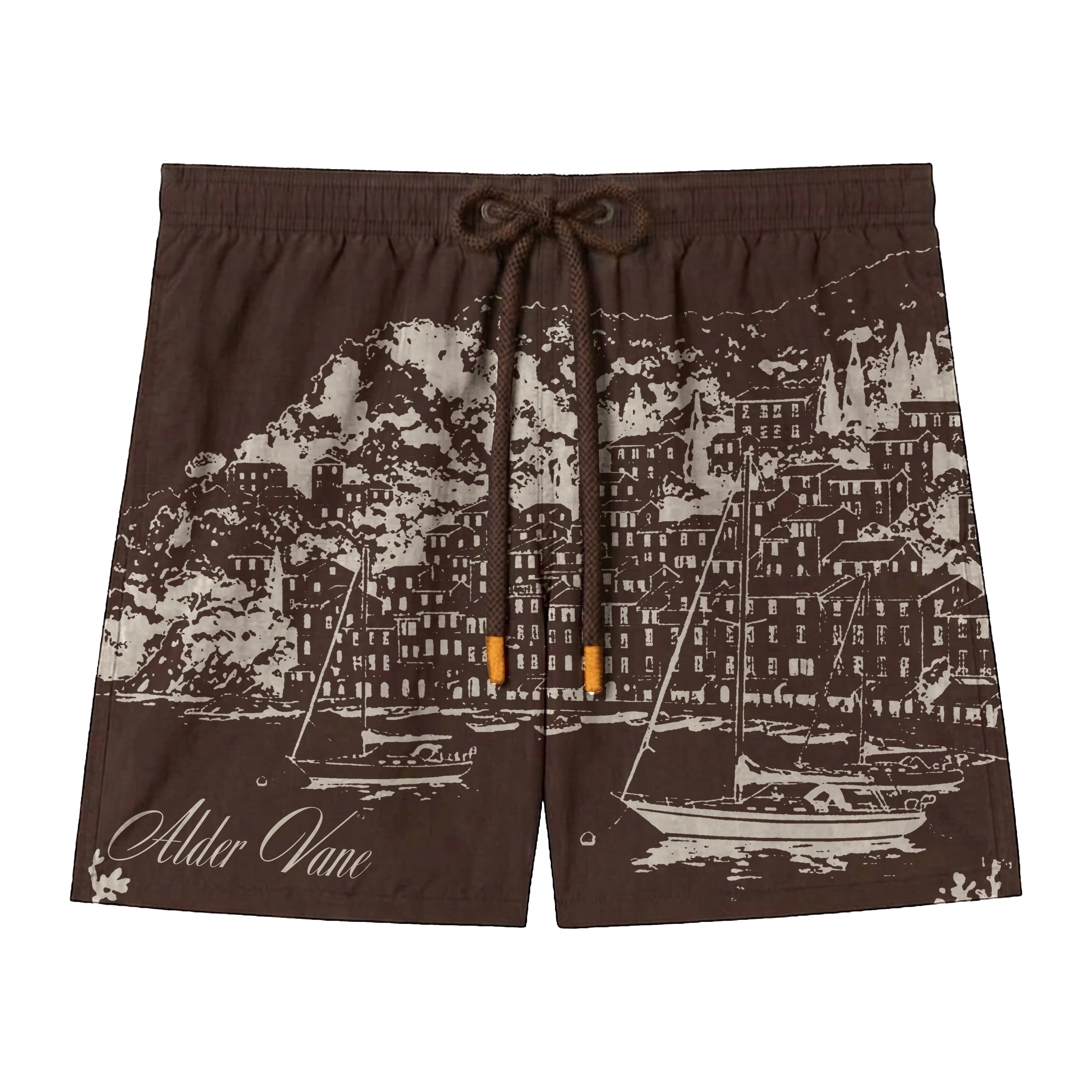 Italian Port Swimshort - Chocolate Brown
